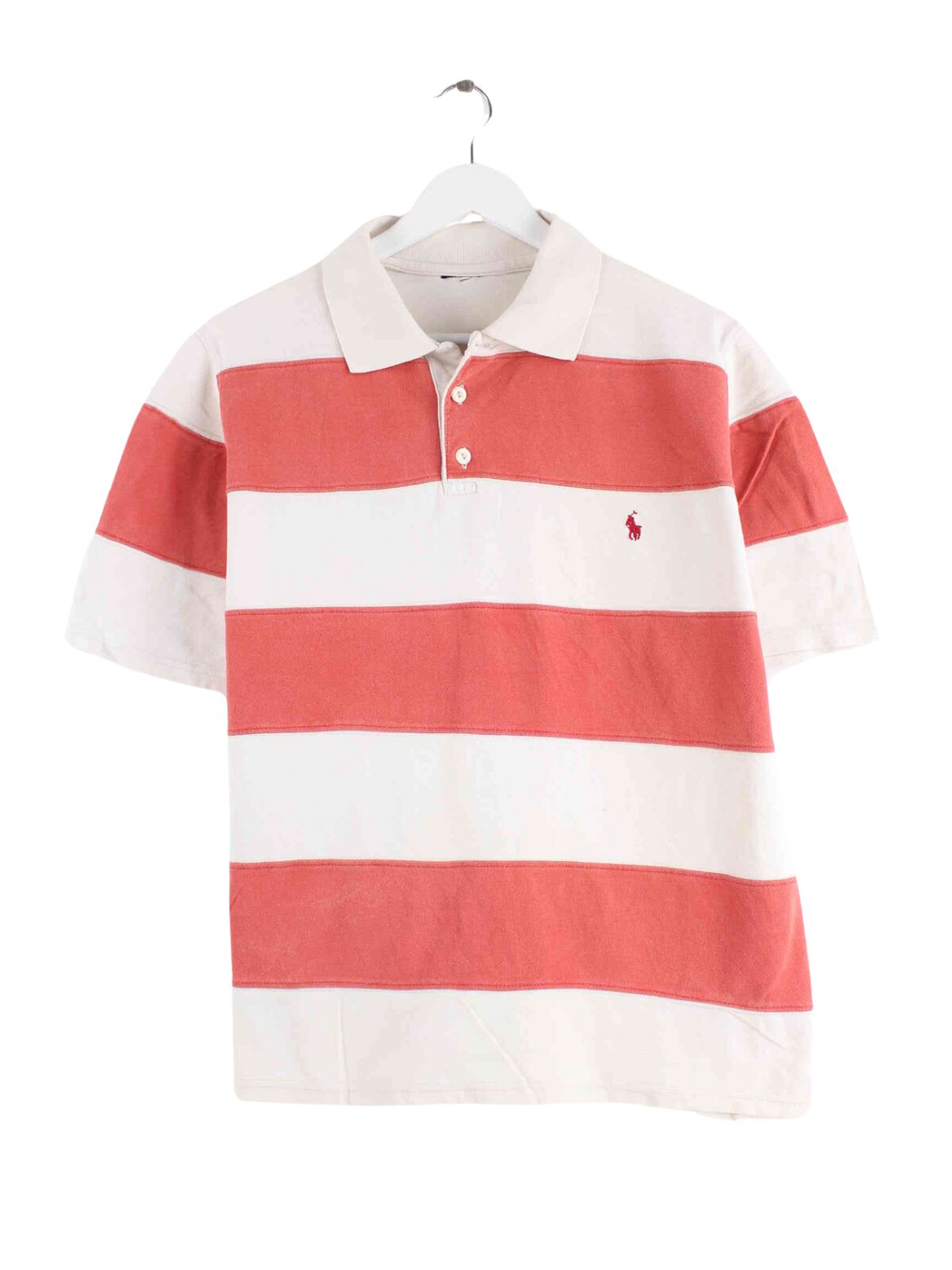Ralph Lauren Gestreiftes Polo Weiß S (front image)