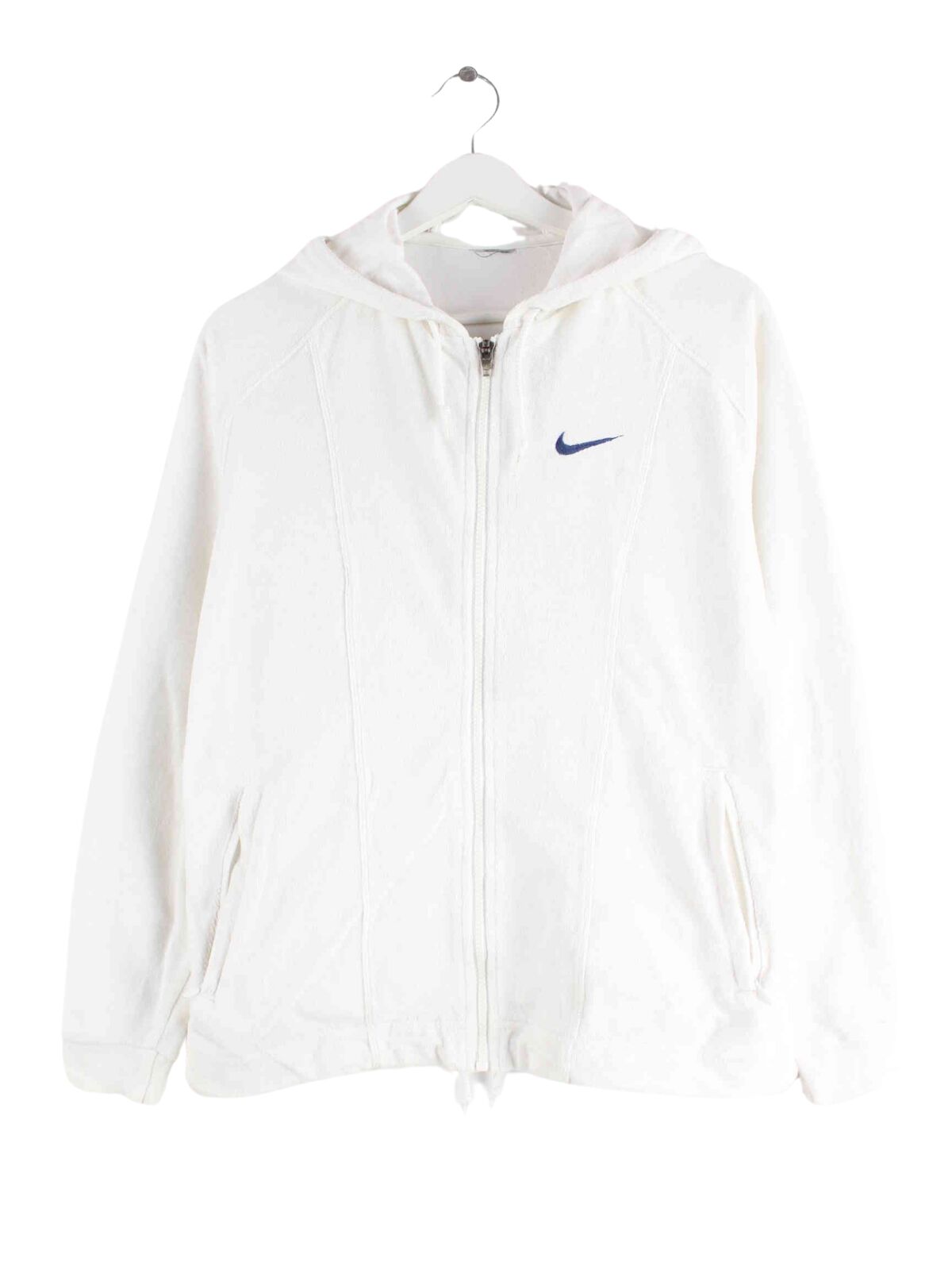 Nike 80s Vintage Embroidered Hoodie Weiß S (front image)