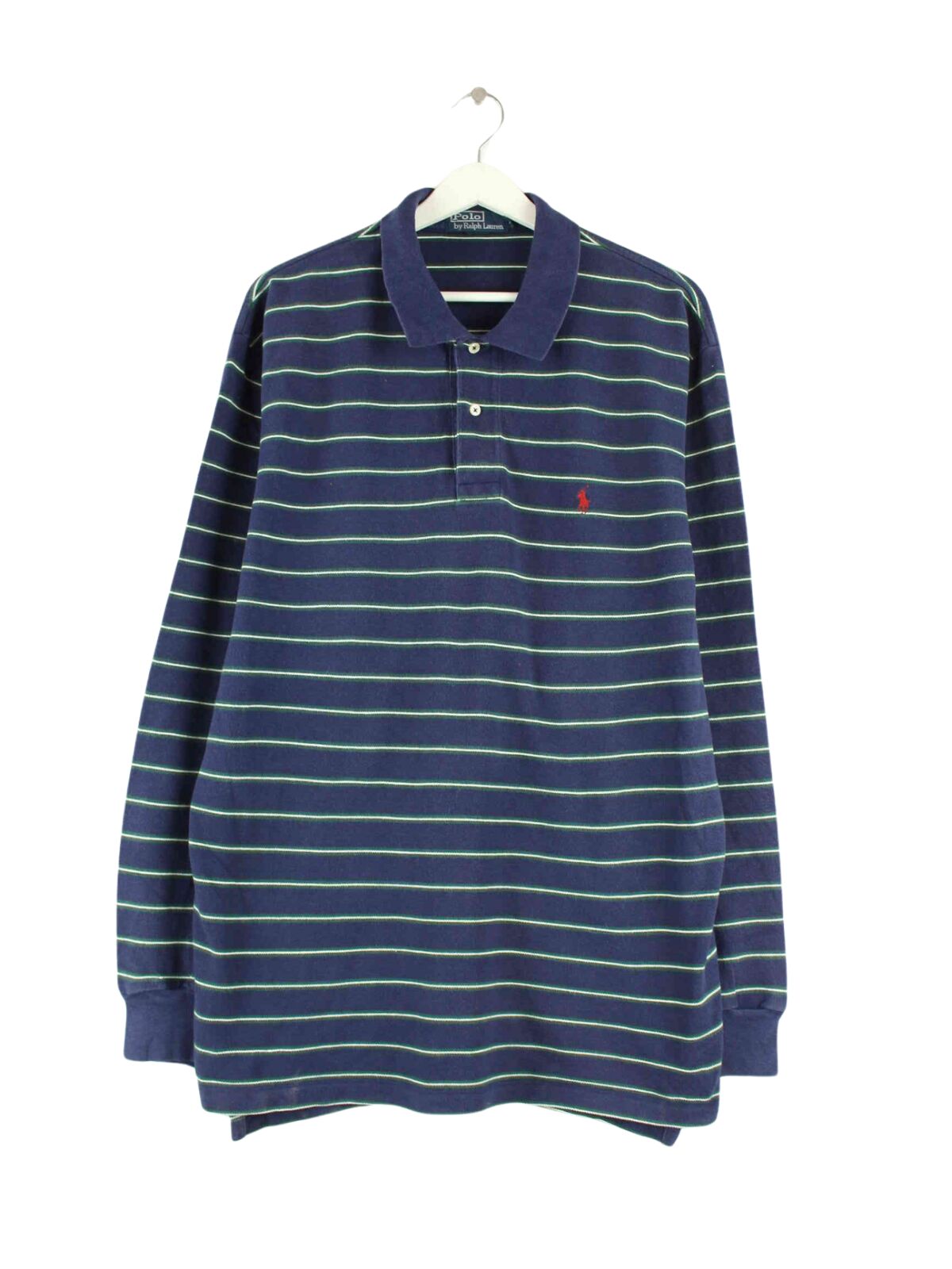 Ralph Lauren 90s Vintage Polo Sweatshirt Blau XL (front image)