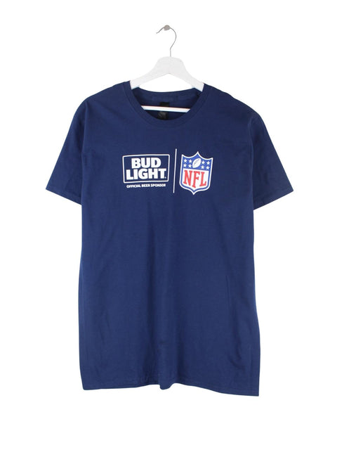 NFL Bud Light Print T-Shirt Blau L