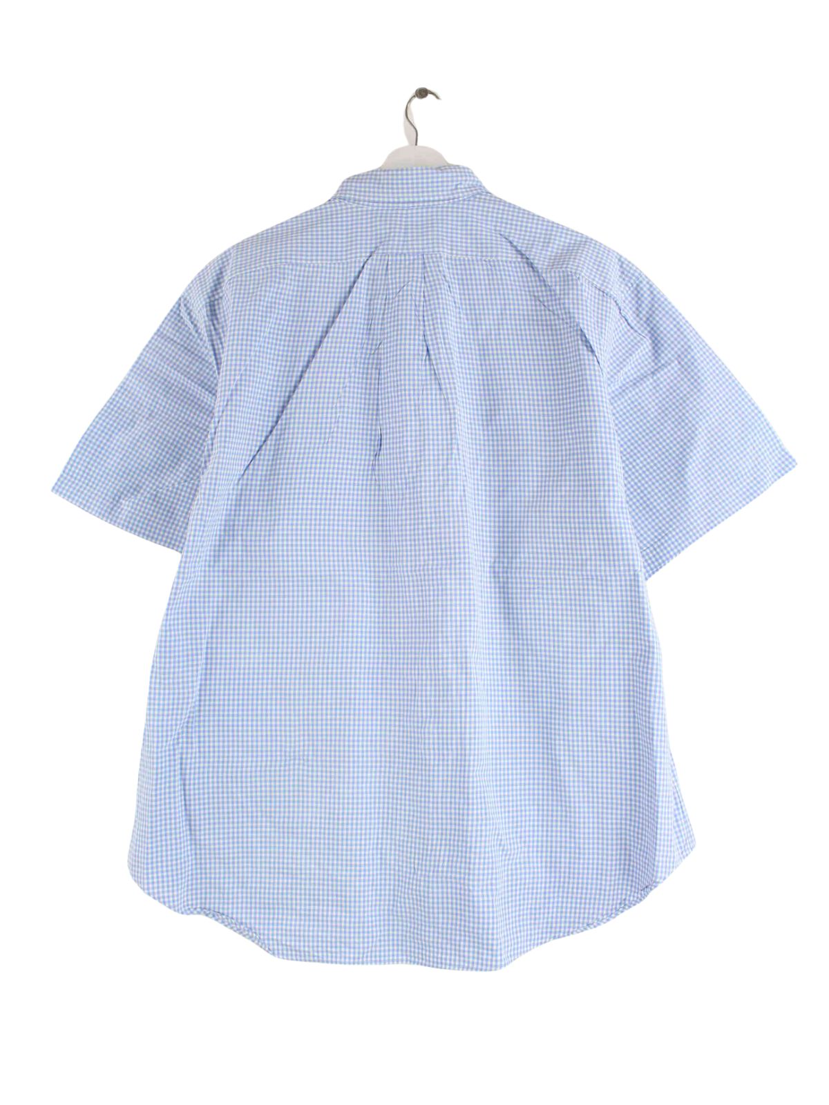 Ralph Lauren Kariertes Kurzarm Hemd Blau XXL (back image)