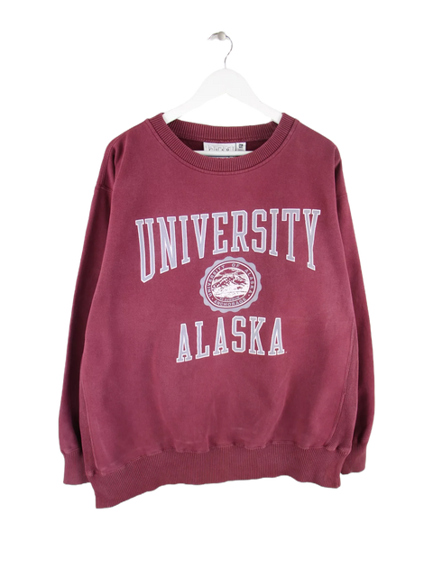 Gear for Sports 90s Vintage University Alaska Print Sweater Rot XL