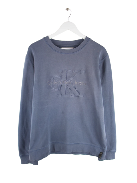 Calvin Klein Jeans Big Logo Sweater Blau XL