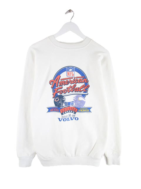 Vintage 1988 NFL American Football Göteborg Print Damen Sweater Weiß XL