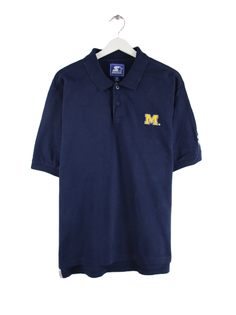 Starter 00s Michigan Print Polo Blau L
