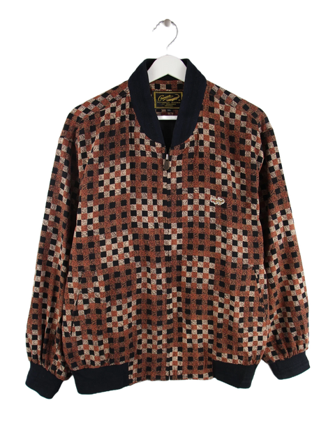 Vintage 90s Bomber Check Jacke Mehrfarbig M