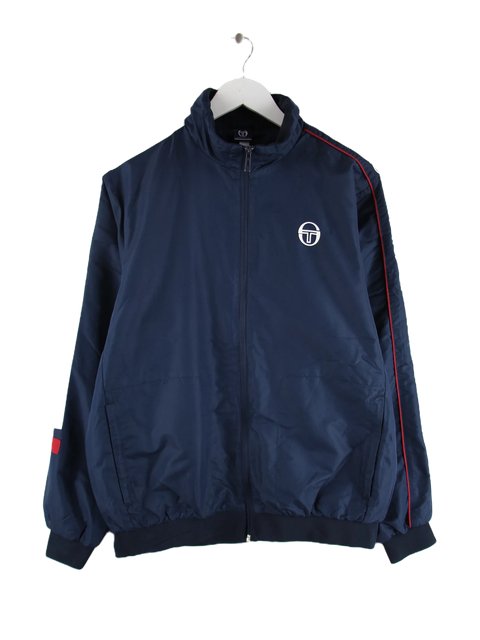 Sergio Tacchini 90s Vintage Stripe Trainingsjacke Blau M