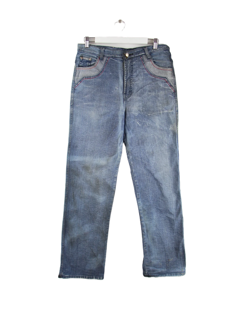 Diesel Y2K Break Embroidery Jeans Blau W34 L36