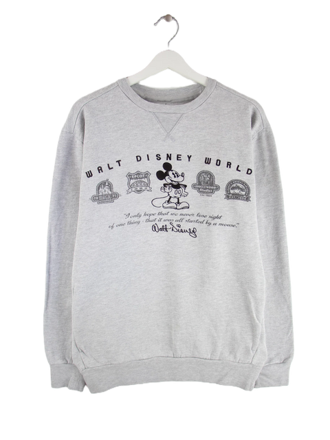 Disney 00s Walt Disney World Print Sweater Grau L