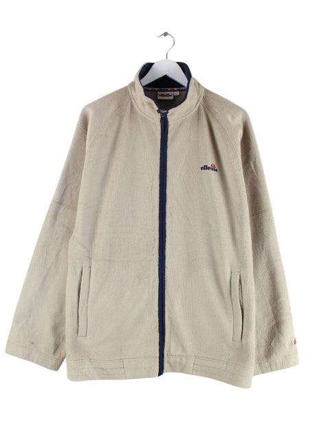 Ellesse 00s Fleece Jacke Beige L