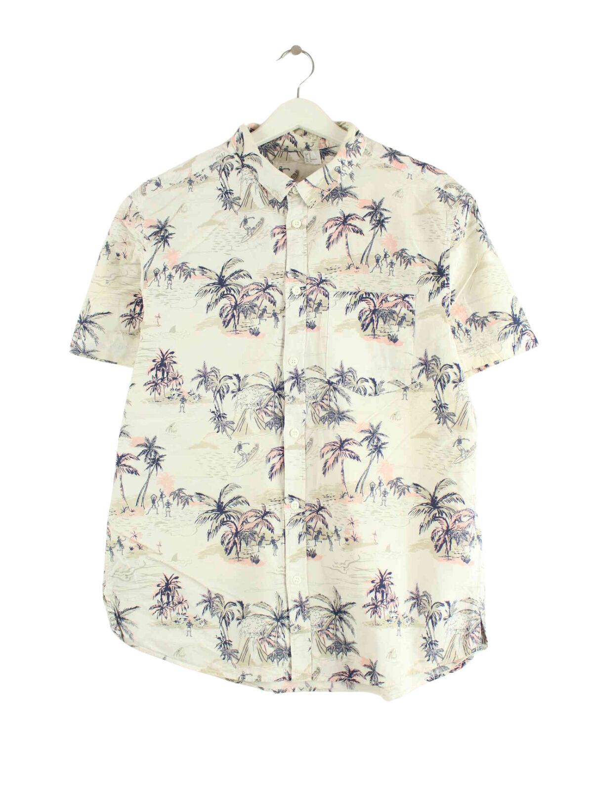 Vintage Hawaii Hemd Weiß M (front image)