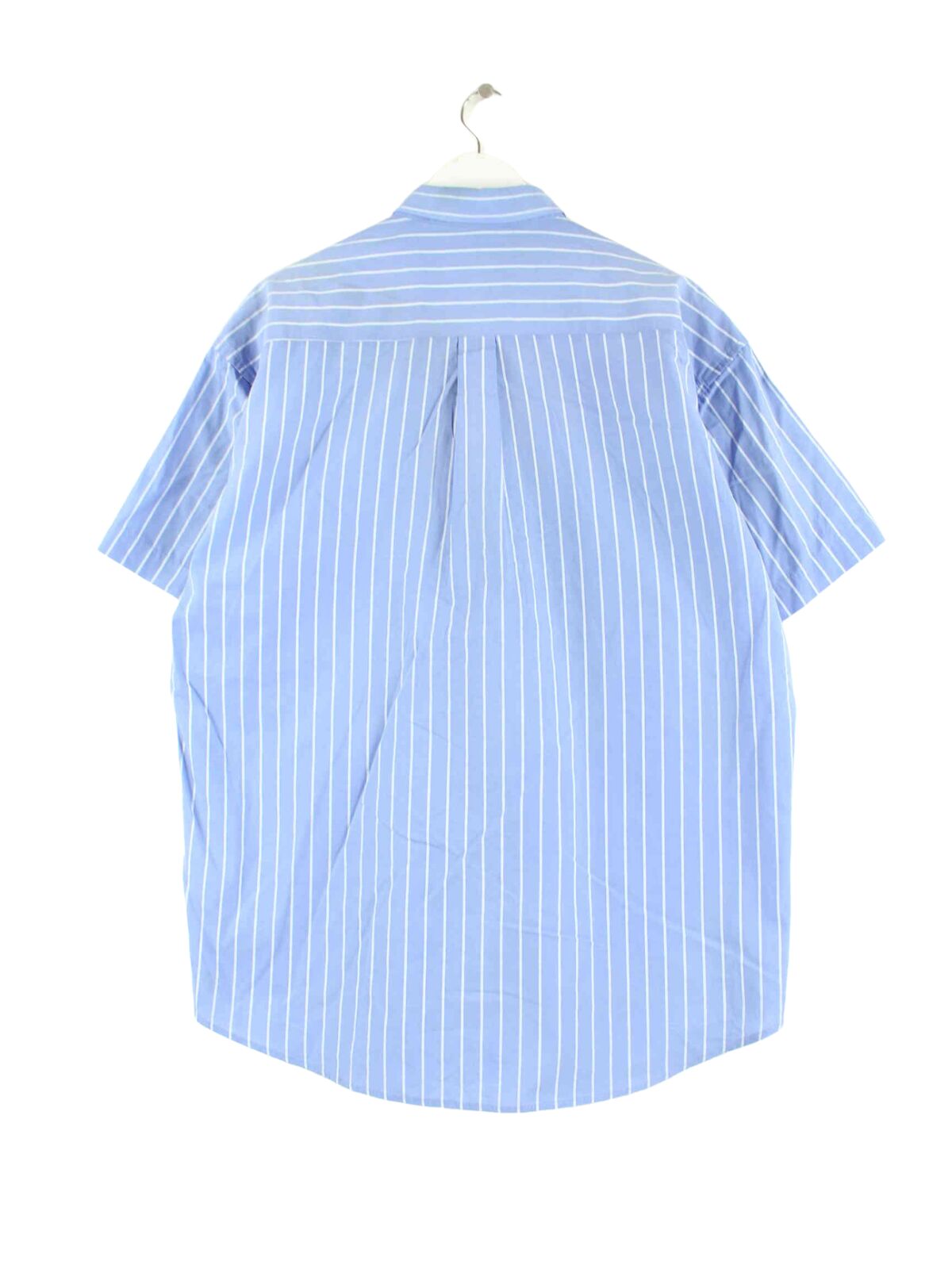 Tommy Hilfiger y2k Striped Short Sleeve Hemd Blau XL (back image)