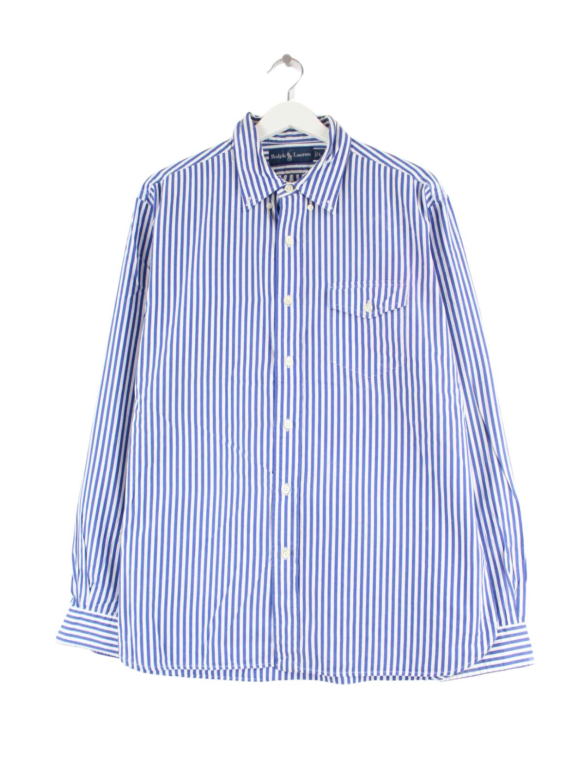 Ralph Lauren y2k Gestreiftes Hemd Blau L (front image)