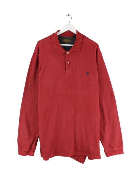 Timberland Langarm Polo Rot 3XL