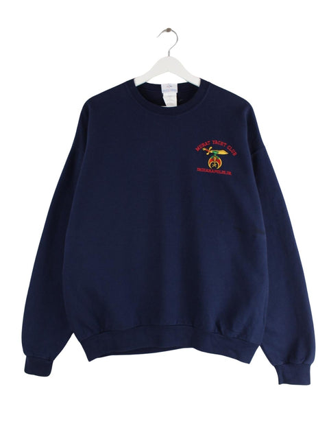 Jerzees 00s Indianapolis Yacht Club Sweater Blau L