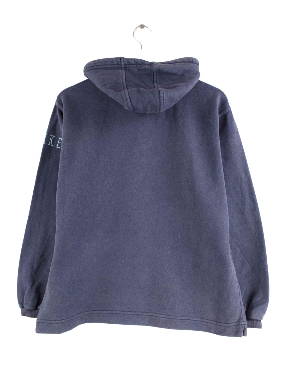 Nike 90s Vintage Center Swoosh Half Zip Hoodie Blau S (back image)