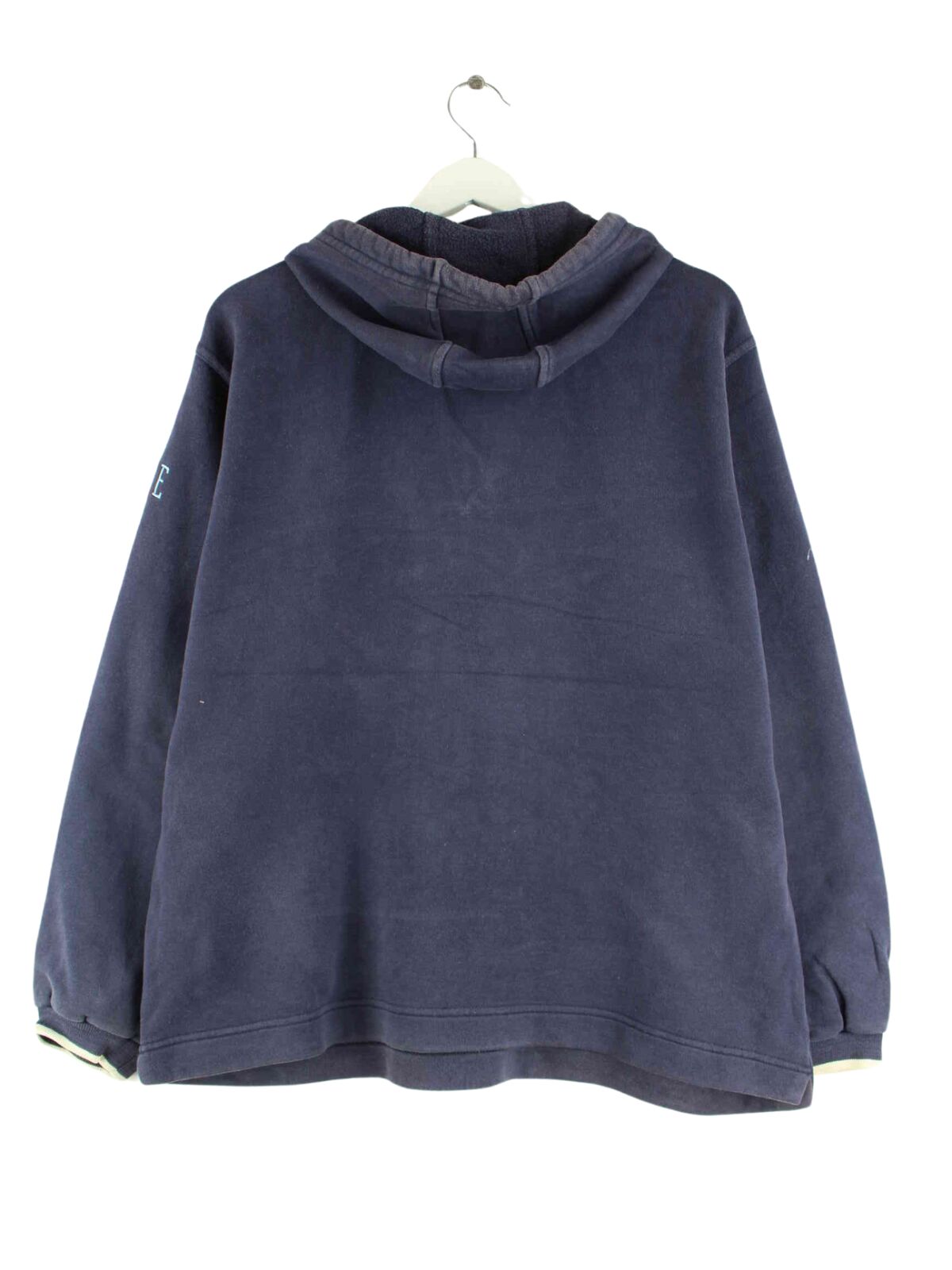 Nike 90s Vintage Embroidered Big Swoosh Hoodie Blau L (back image)