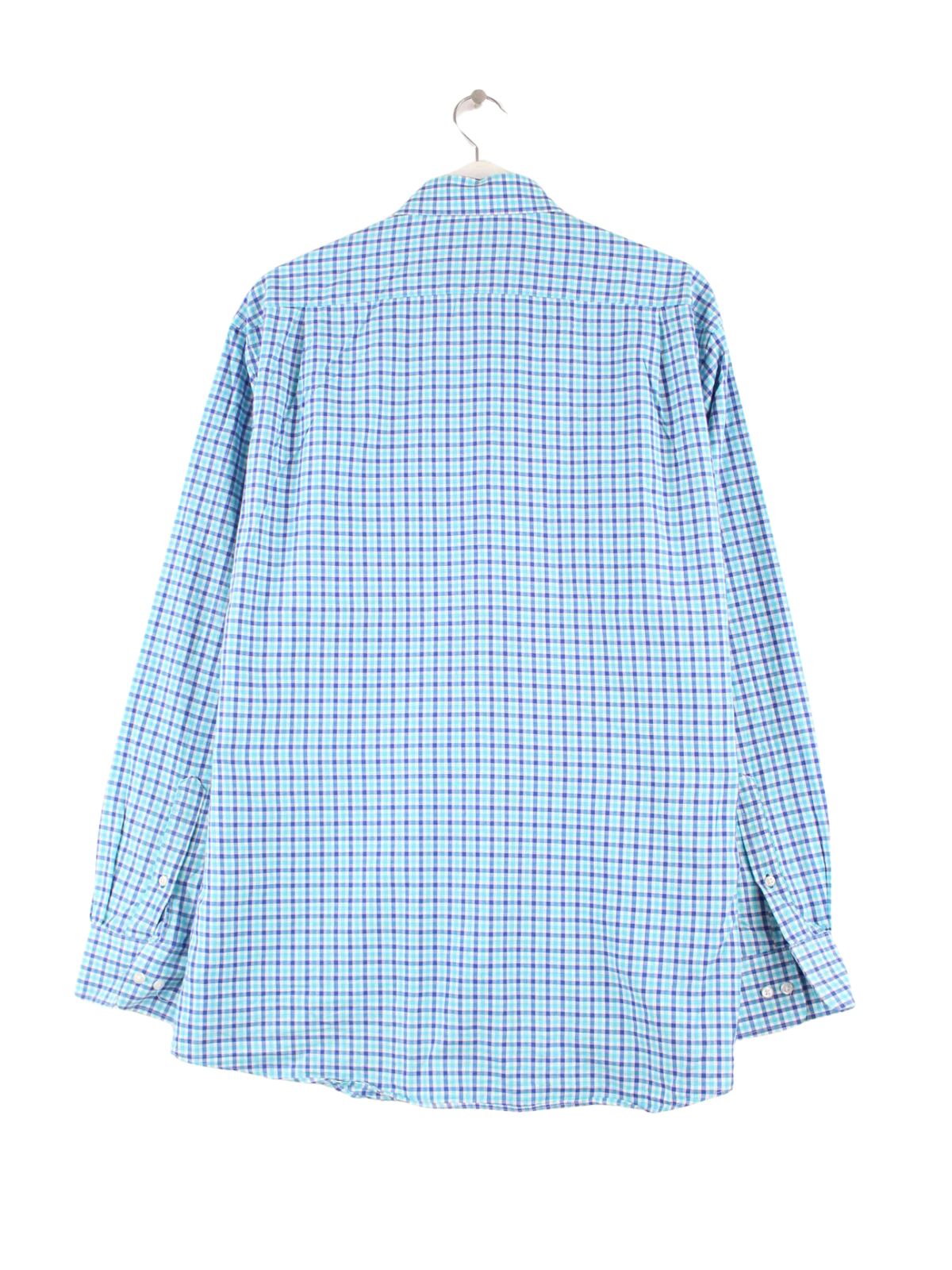 Tommy Hilfiger Regular Fit Checked Hemd Blau M (back image)