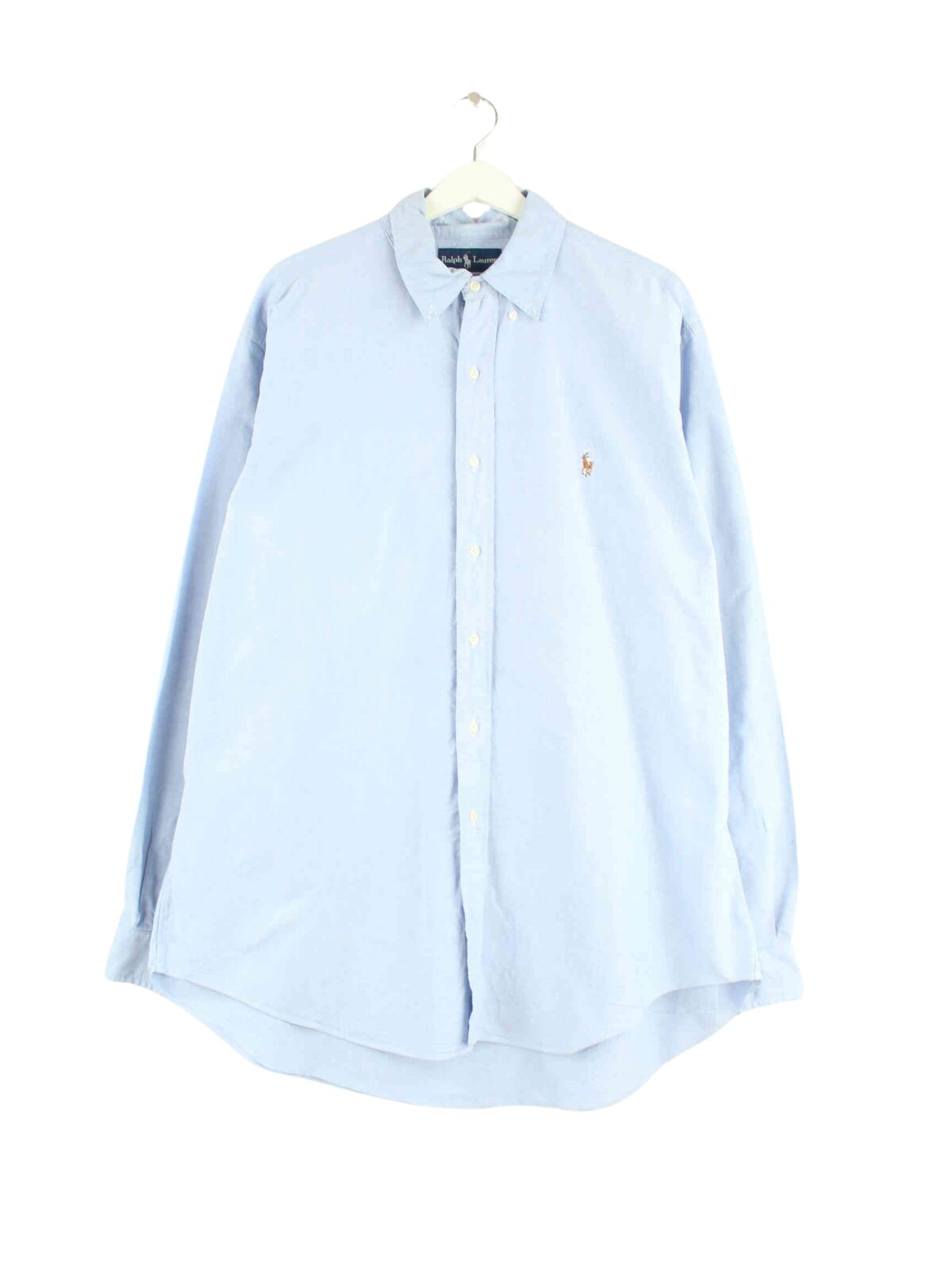 Ralph Lauren 90s Vintage Yarmouth Hemd Blau XXL (front image)