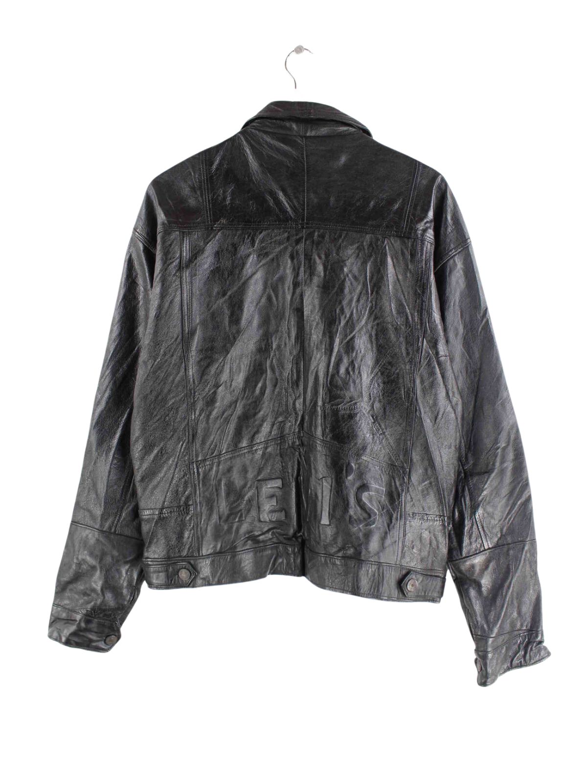 Levi's y2k Leder Jacke Schwarz M (back image)