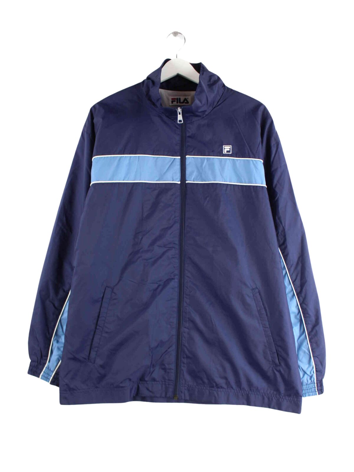 Fila 90s Vintage Embroidered Jacke Blau L (front image)
