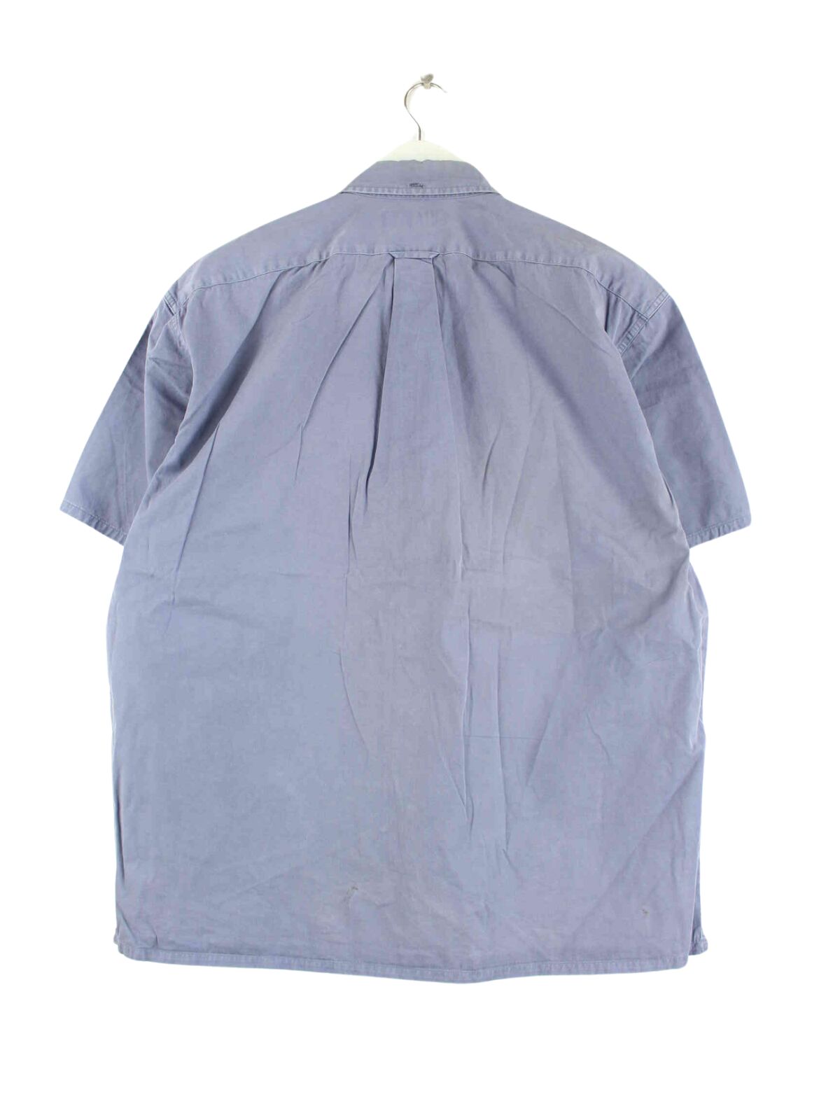 Ralph Lauren 90s Vintage Short Sleeve Hemd Blau L (back image)