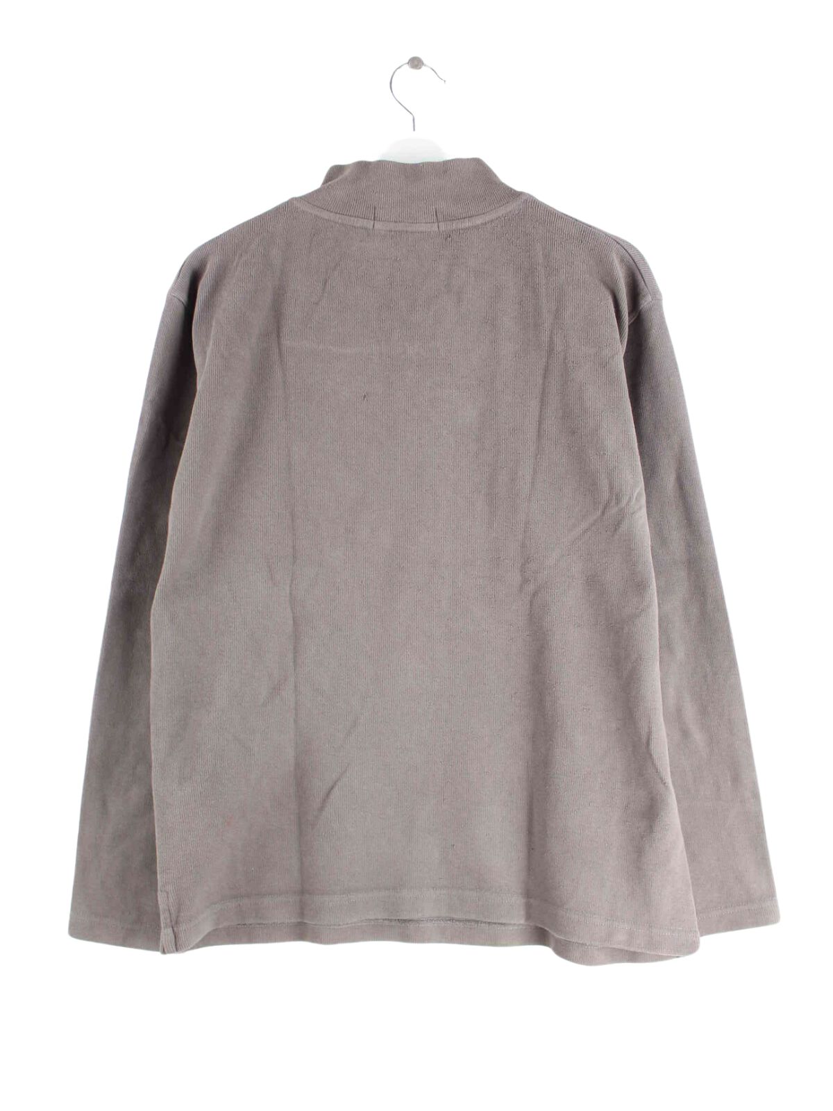 Ralph Lauren 90s Vintage Half Zip Sweater Braun M (back image)