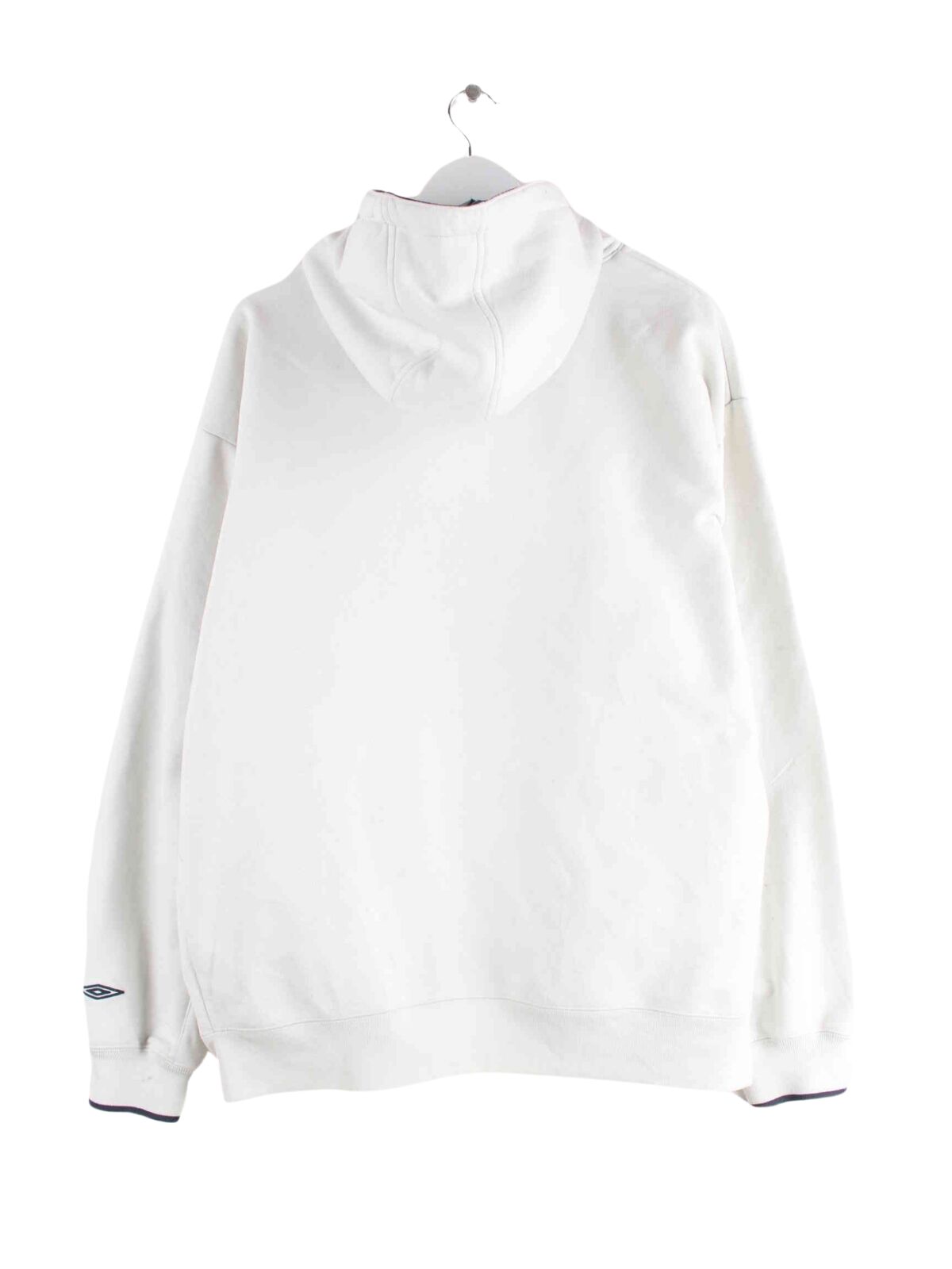 Umbro 90s Vintage Embroidered Hoodie Weiß XL (back image)