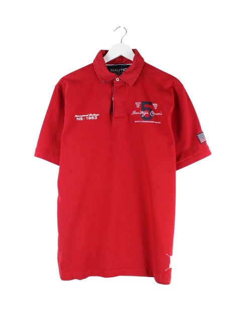 Nautica Heritage Classic Embroidered Polo Rot L