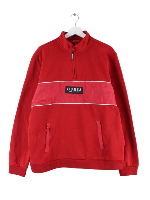Guess Half Zip Pull Rouge XL