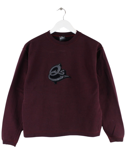 Quiksilver Damen 00s Print Sweater Rot XS
