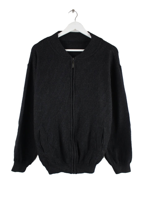 Vintage 90s Strickjacke Schwarz M