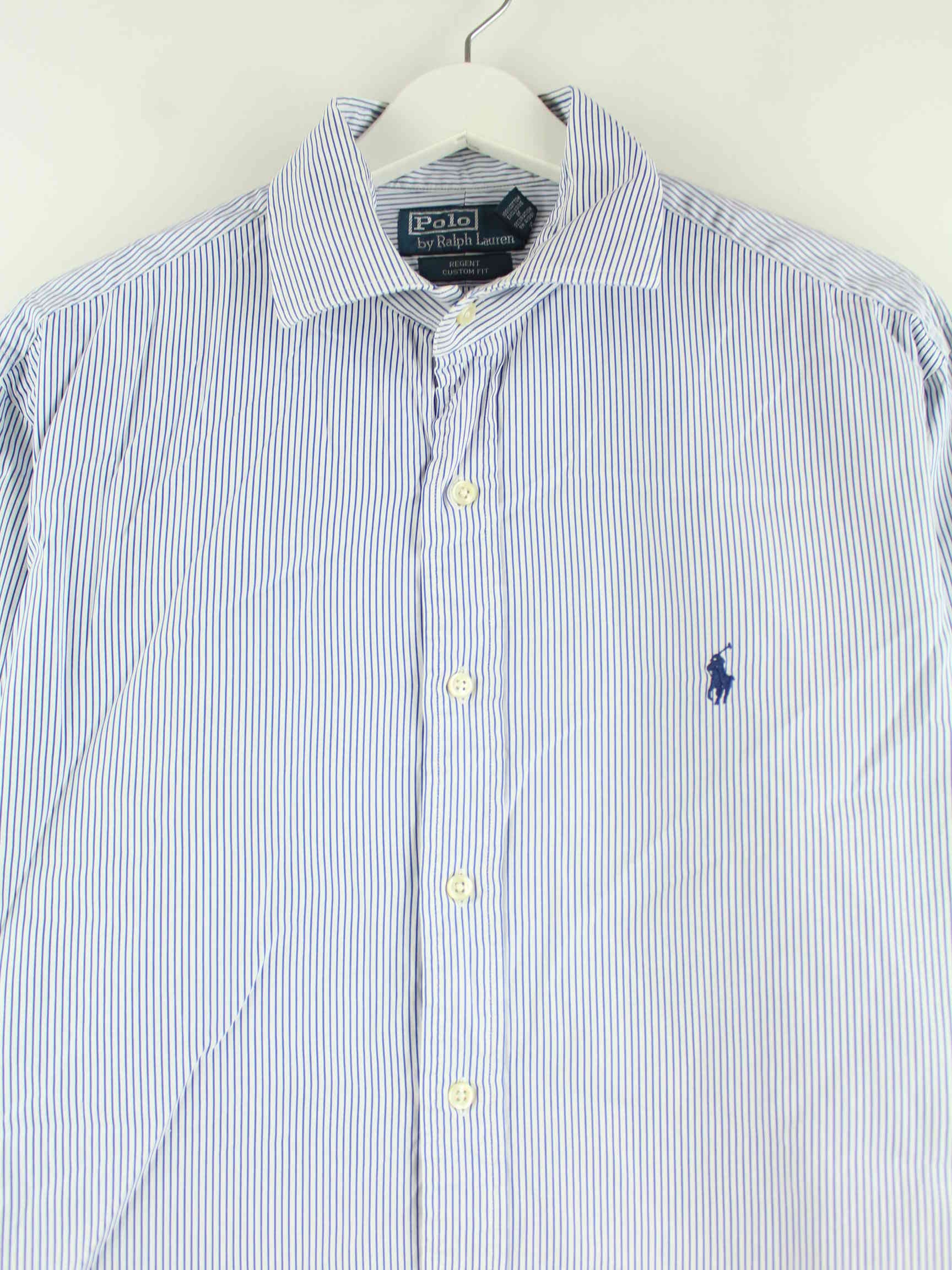 Ralph Lauren Regent Custom Fit Striped Hemd Blau L (detail image 1)