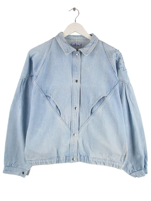 Vintage Damen 90s Jeans Jacke Blau S