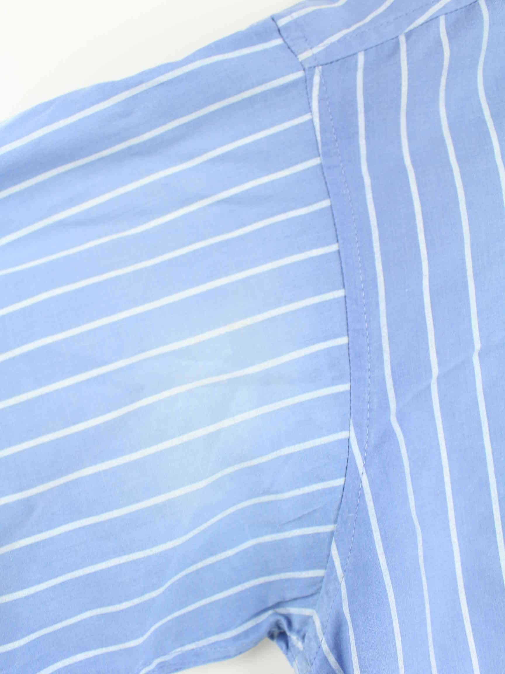 Tommy Hilfiger y2k Striped Short Sleeve Hemd Blau XL (detail image 3)