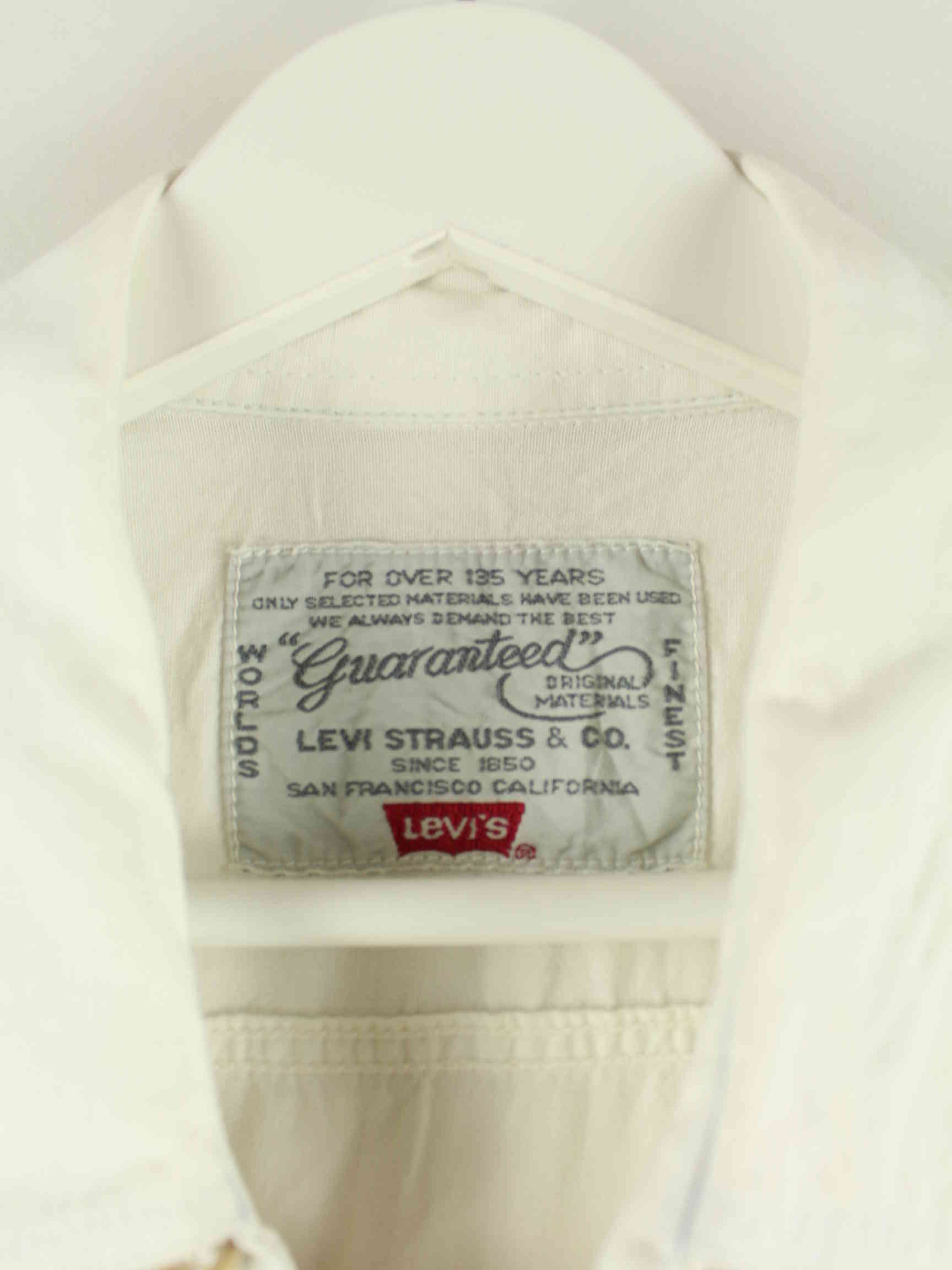Levi's 90s Vintage Embroidered White Tab Hemd Weiß L (detail image 3)