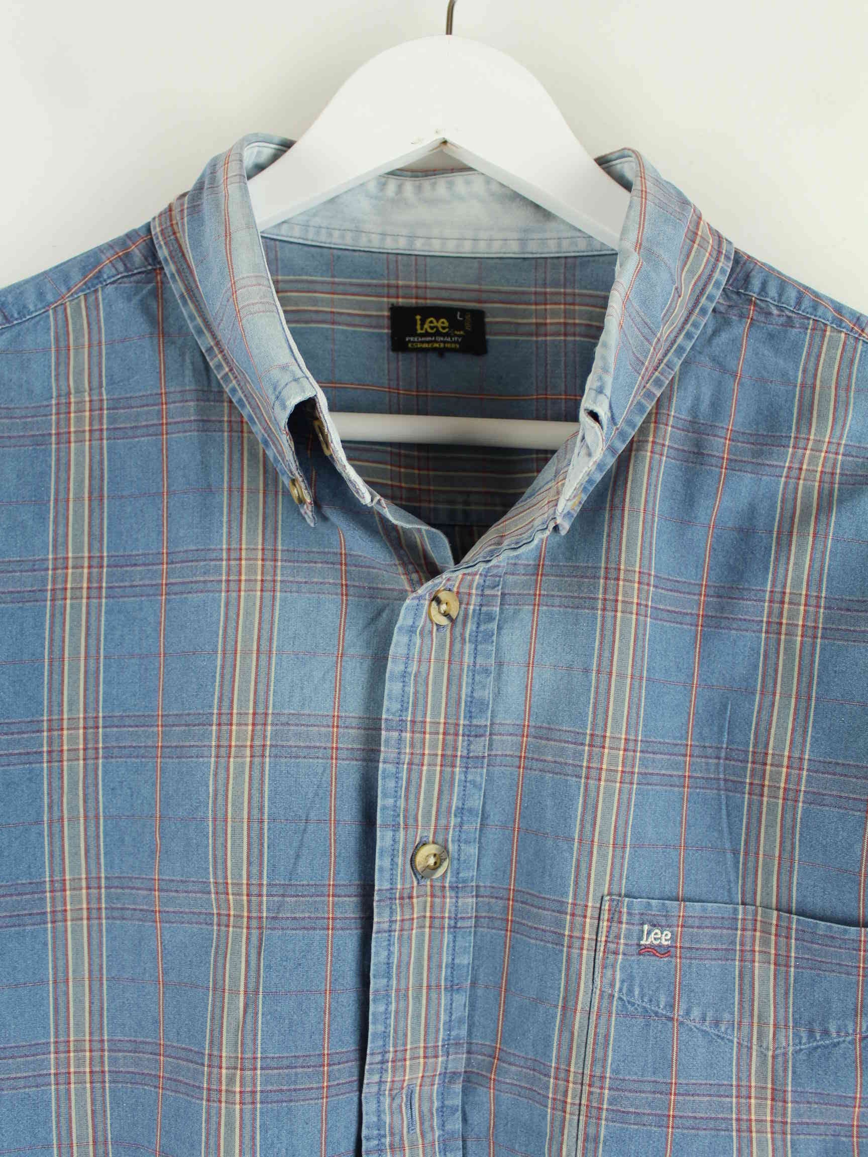 Lee y2k Pattern Hemd Blau L (detail image 1)