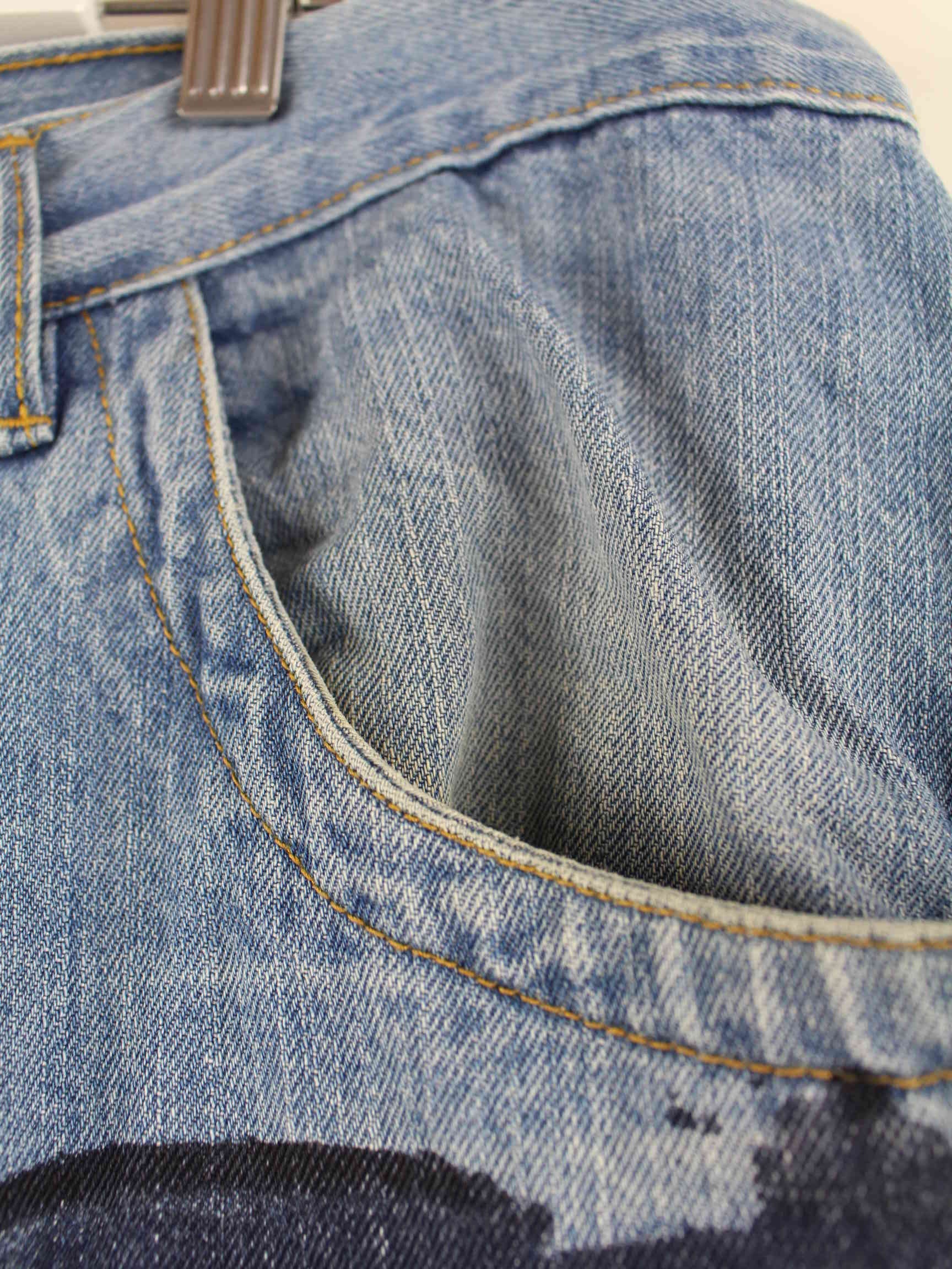 Makaveli y2k 2Pac Print Jeans Blau (detail image 7)