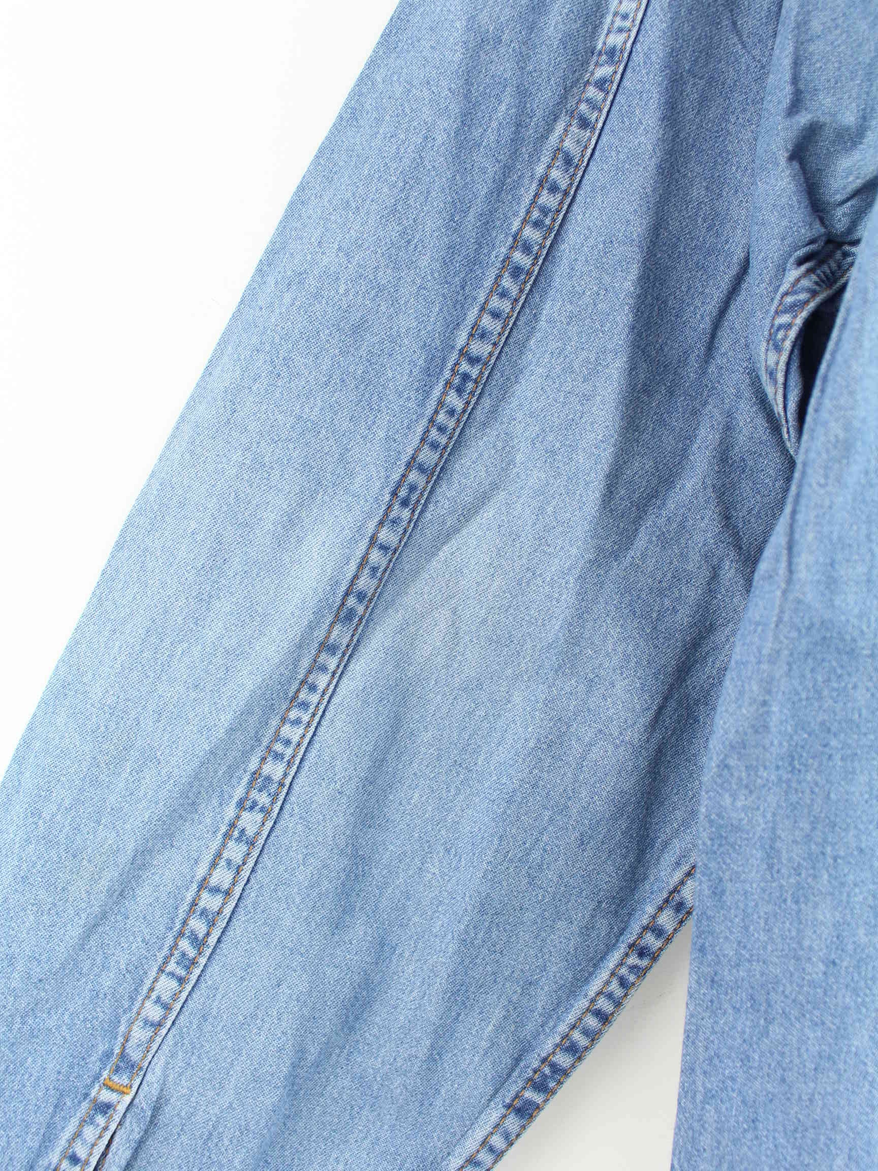 Marlboro 90s Vintage Jeans Hemd Blau XL (detail image 5)