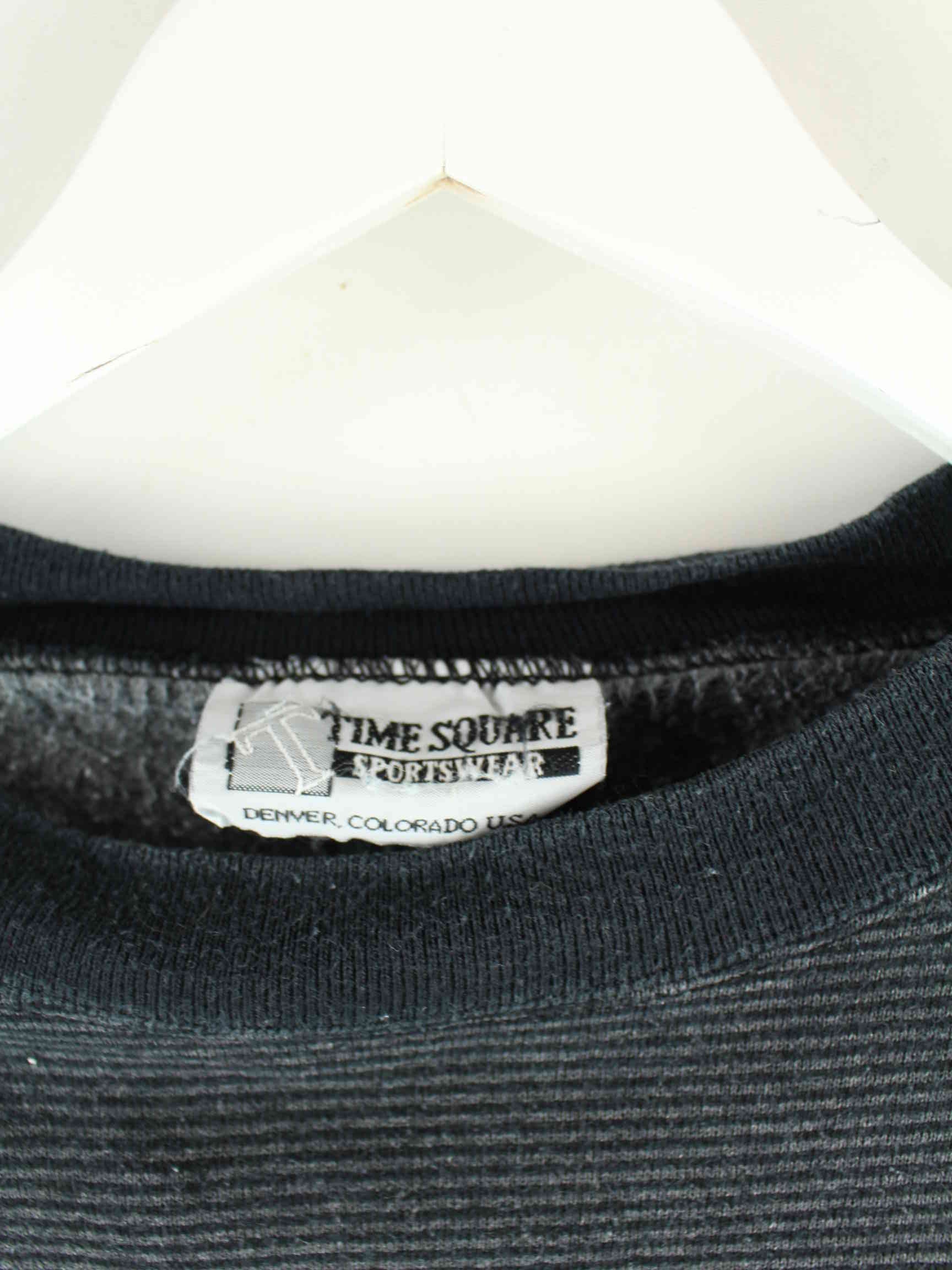 Vintage 90s Steamboat Embroidered Sweater Grau M (detail image 2)