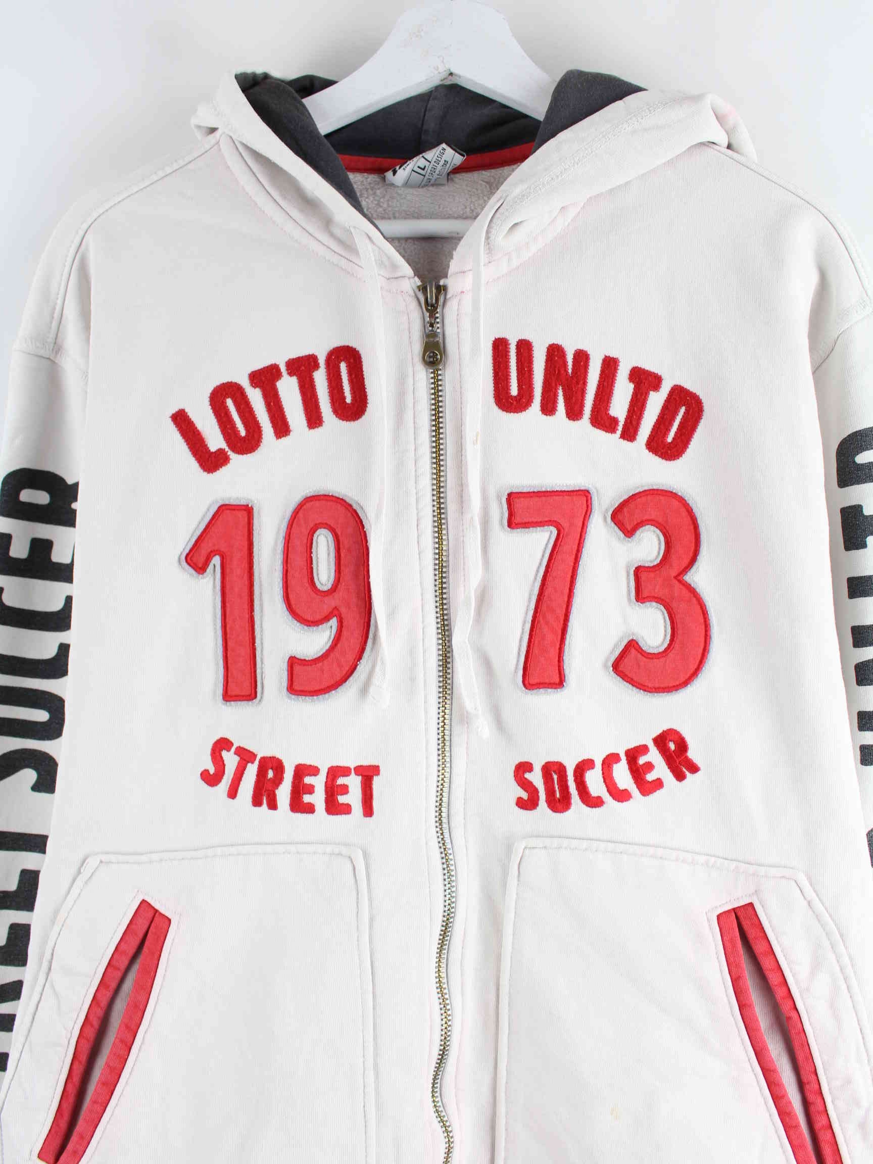 Lotto Embroidered Zip Hoodie Weiß L (detail image 1)
