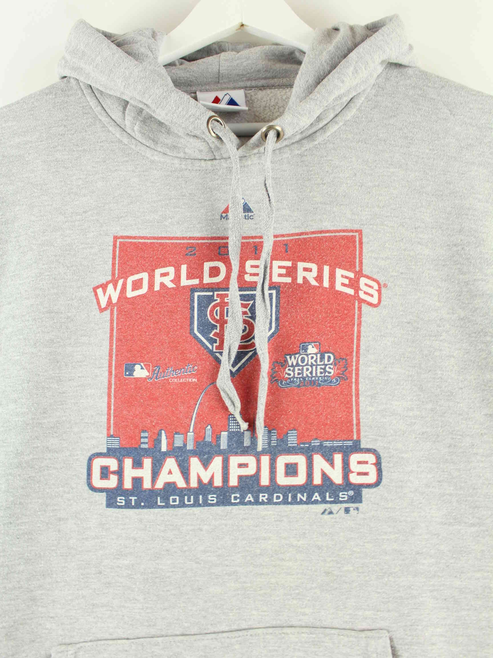 Majestic 2011 St. Louis Cardinals Print Hoodie Grau XL (detail image 1)