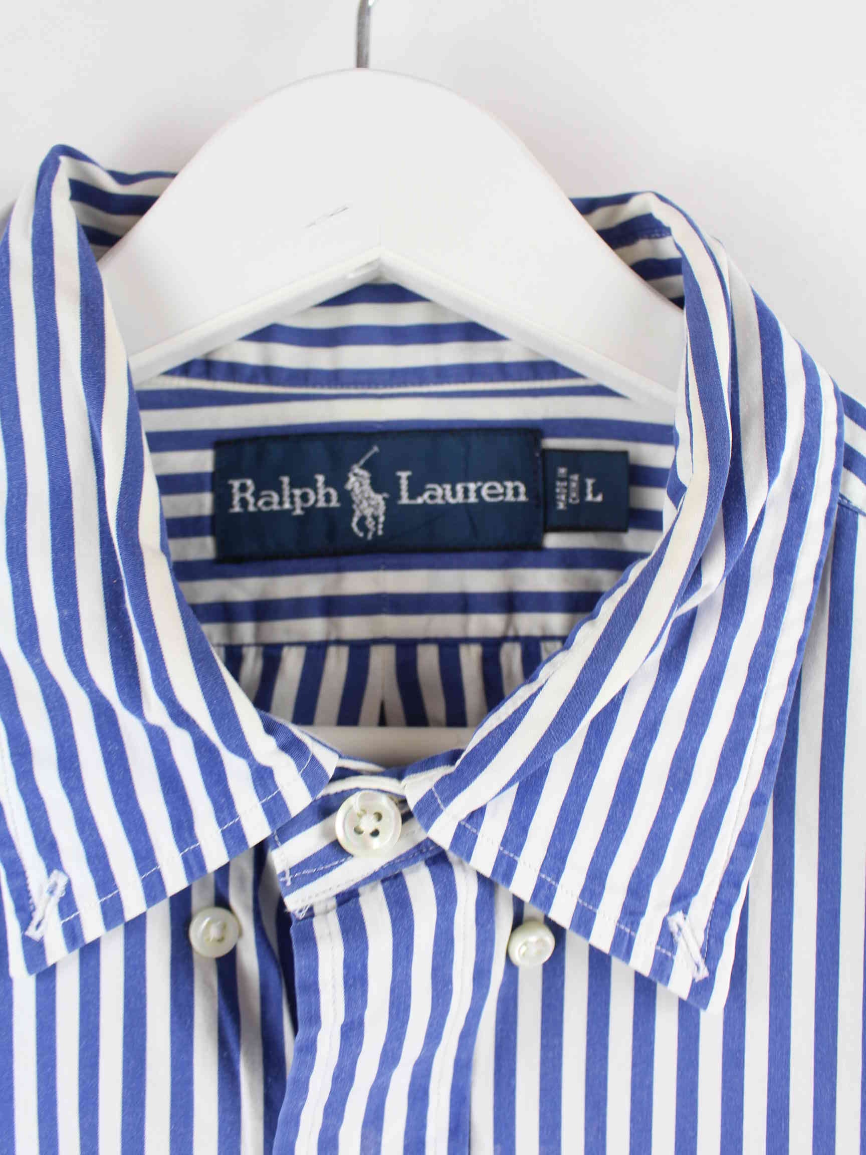 Ralph Lauren y2k Gestreiftes Hemd Blau L (detail image 2)