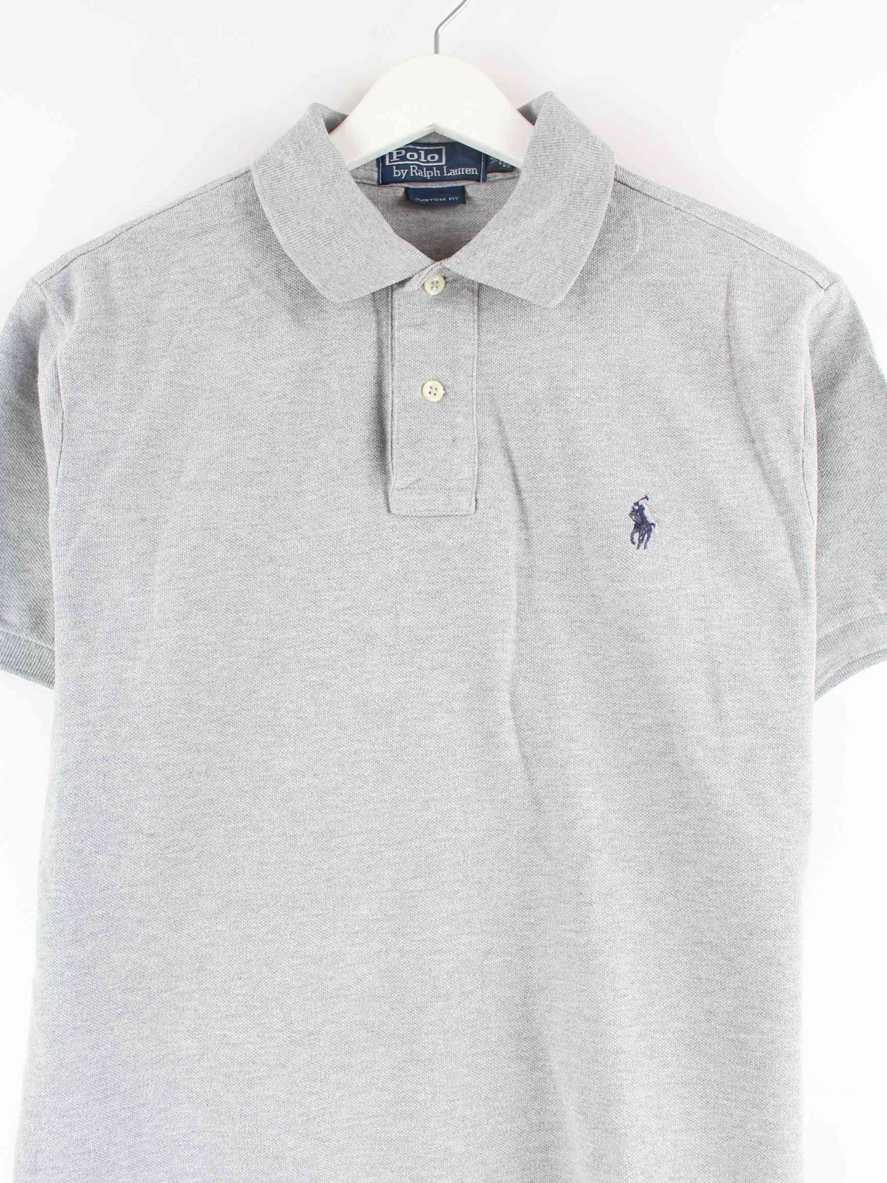 Ralph Lauren Custom Fit Basic Polo Grau M (detail image 1)