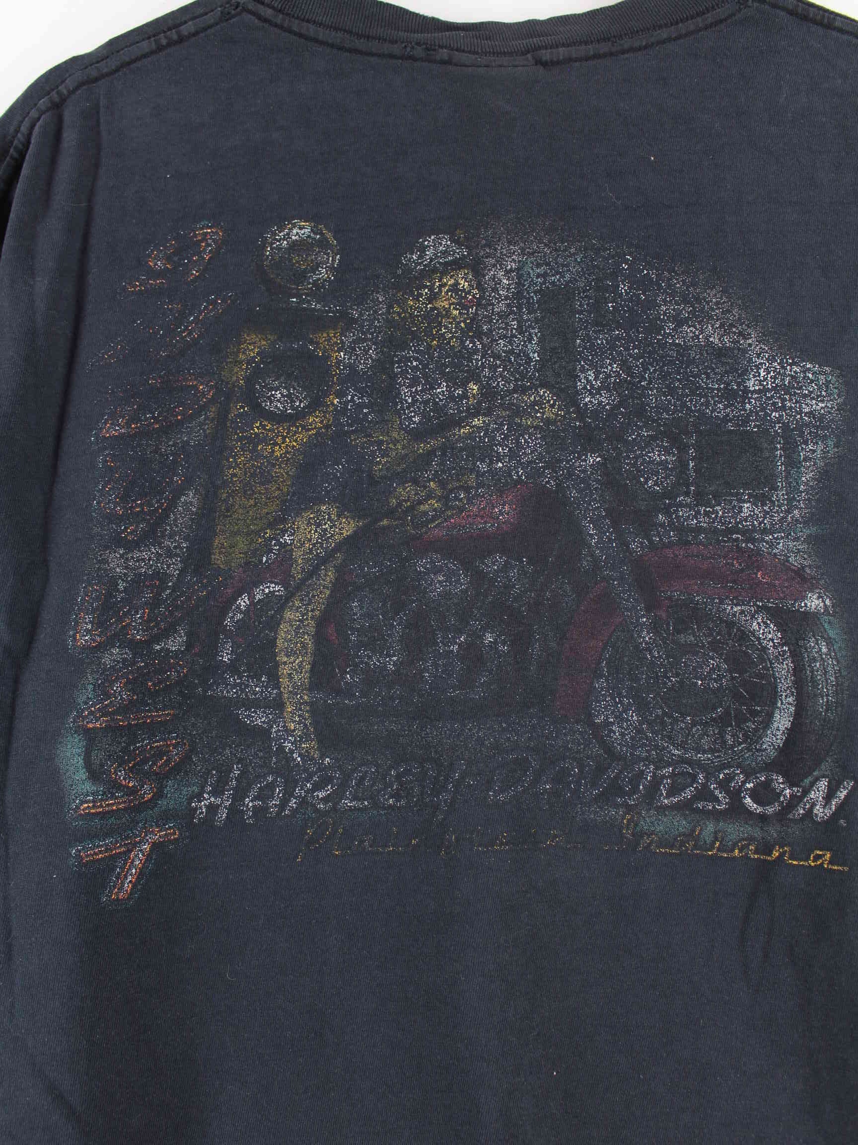 Harley Davidson y2k Print T-Shirt Schwarz XL (detail image 4)
