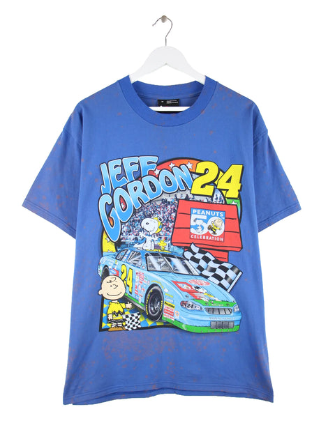 Chase 2000 NASCAR x Peanuts Jeff Gordon Print Tie Dye T-Shirt Blau M