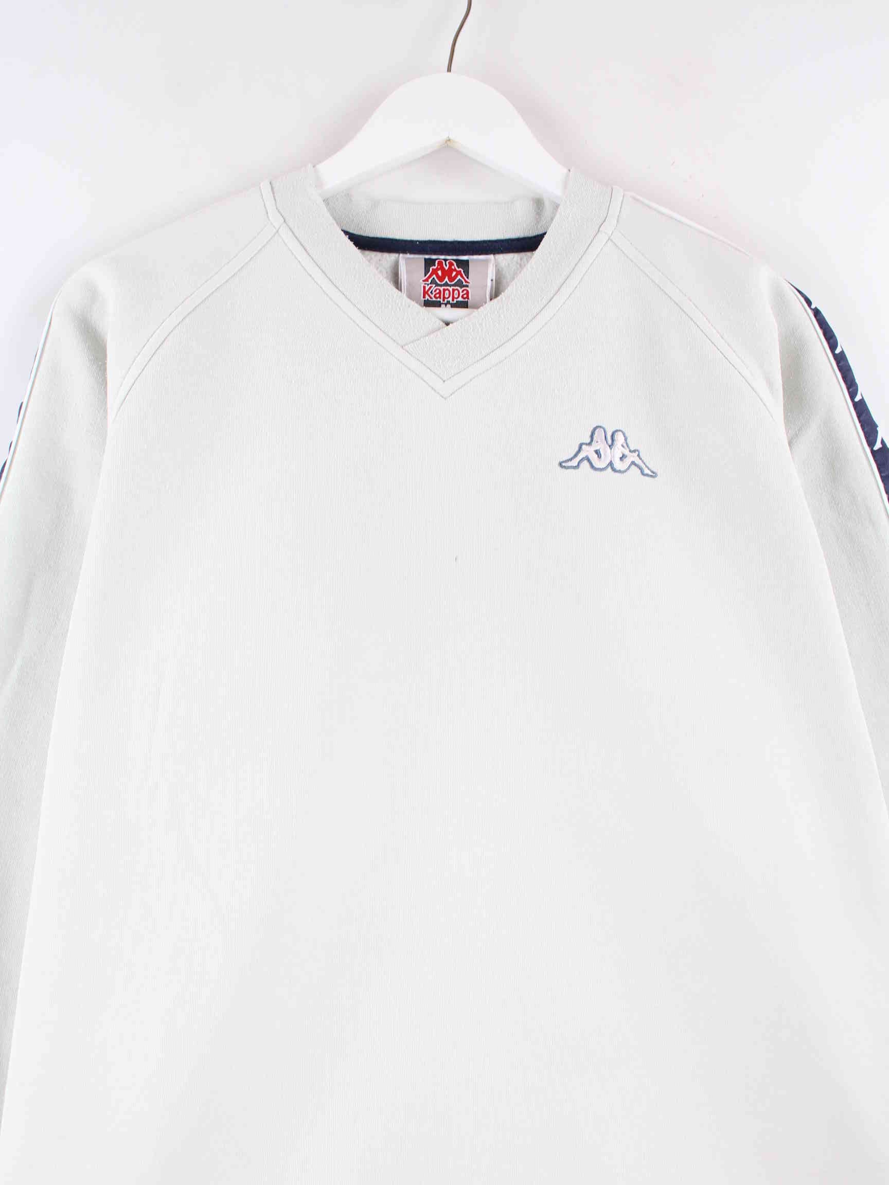 Kappa 90s Vintage V-Neck Tape Sweater Grau M (detail image 1)