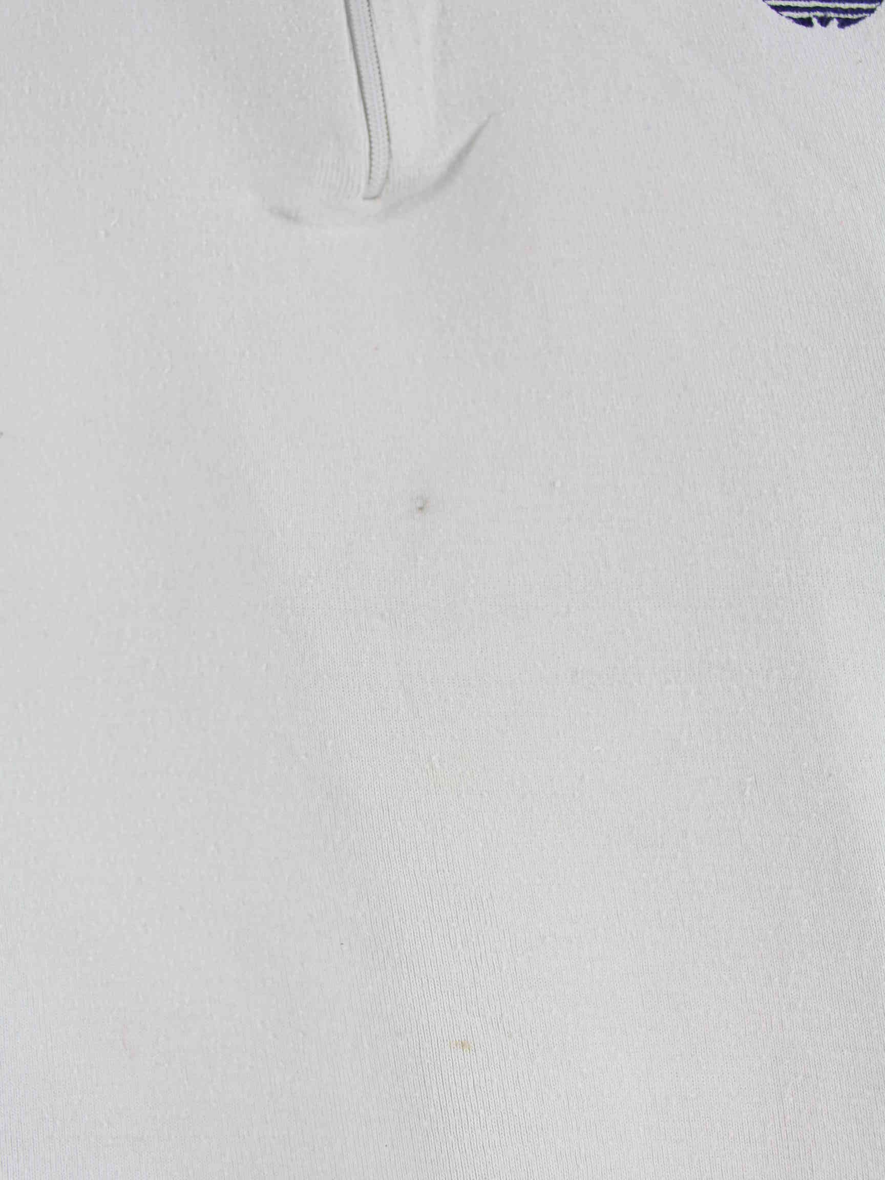 Adidas Damen 80s Vintage Half Zip Sweater Beige L (detail image 4)