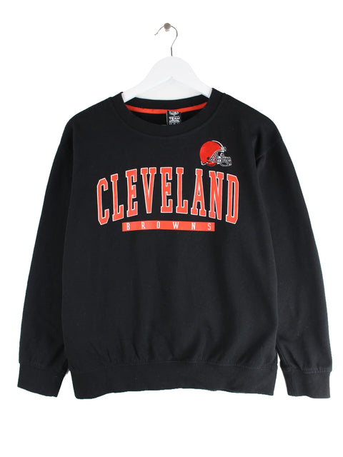NFL Damen Cleveland Browns Print Sweater Schwarz M