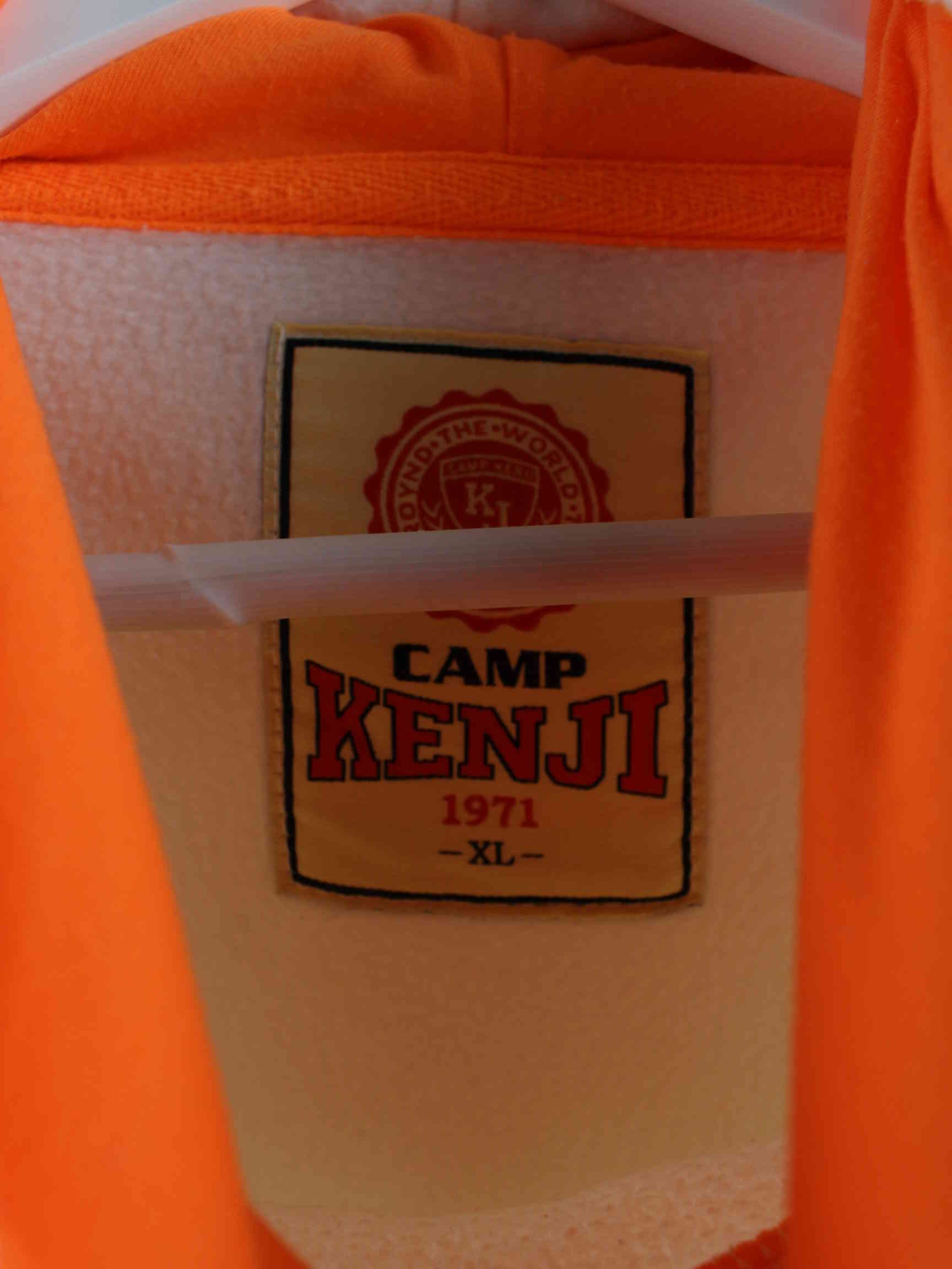 Vintage Print Hoodie Beige XL (detail image 3)